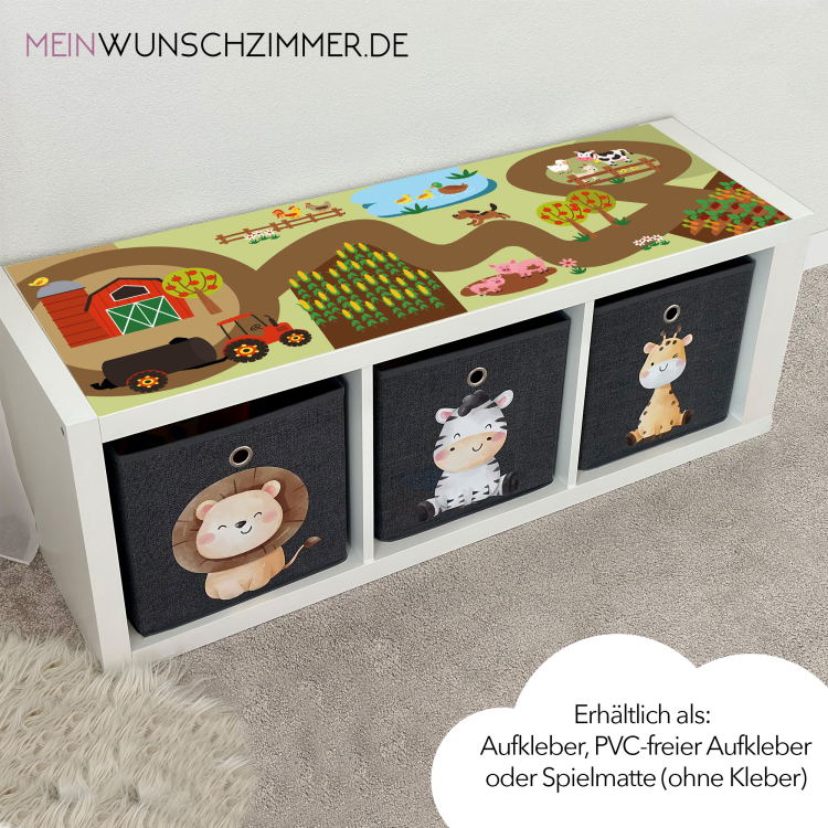 Spielstraße Ikea Kallax 3er - Bauernhof